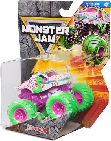 Monster Jam, Official ThunderROARus Monster Truck, Die-Cast Vehicle, 1:64 Scale, Kids Toys for Boys Ages 3 and up in Kuwait