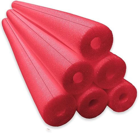 Jumbo Clamp-On Foam Noodles 6 Pack -Red in Saudi Arabia