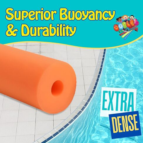 Oodles of Noodles Deluxe Rainbow Swimming Pool Noodles Foam- Pack of 25 - Approx. 48 inch x 2.5 inch Multi-Purpose Foam Tubes, Pool Floats for Water Fun, Exercise, Crafts, Padding, Insulation & More in Saudi Arabia