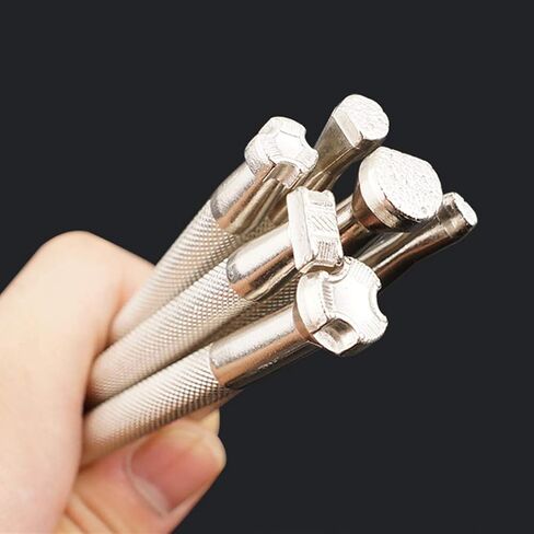 6Pcs Craft Stamping Tools Set for Saddle Making Engrave Mold and Carving Printing Tool for Crafting and DIY Projects in Saudi Arabia