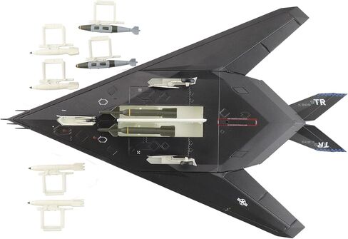 هواية ماستر | نسخة طبق الأصل من الطائرات العسكرية بمقياس 1:72 | F-117A Nighthawk 84-0809، القوات الجوية الأمريكية، 2022 (مع قنبلتين إضافيتين × B57 وB61) | الموديل HA5813 in Kuwait