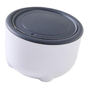 MYCENSE Cat Litter Trash Can Wastebasket Counter Garbage Bin Portable with Press Type Lid Mini Countertop Cat Litter Disposal Bin, Gray in Kuwait