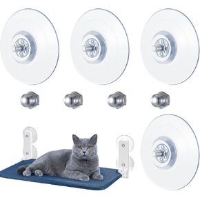 Cat Window Perch Suction Cups, 4 Pcs Clear Strong Cat Window Hammock Suction Cup Replacement for Cats Windows Seat in Kuwait