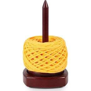 حامل غزل Etcokei للكروشيه والحياكة، دوار غزل خشبي كبير الحجم 25 سم، حامل كروشيه سهل التجميع مع وسادات مضادة للانزلاق، ملحقات كروشيه هدية مثالية لمحبي الحياكة in Kuwait