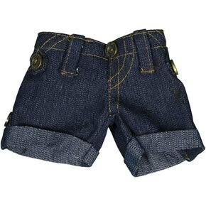 Denim Jeans Shorts Teddy Bear Clothes Fit 8" - 10" Build and Make Your Own Stuffed Animals in Saudi Arabia