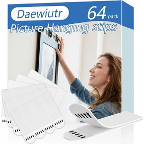 24PCS Wall Hooks, Picture Hangers Without Nails, Adhesive Wall Hooks, Waterproof and Rustproof to use Inside Kitchen, Bathroom, Home and Office (A) in Kuwait