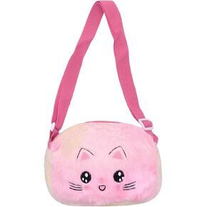 Cute Cat Crossbody Bag for Girls Fluffy Shoulder Bag Faux Fur Kitty Purse Animal Plush Daypack Kawaii Purse for Girls in Kuwait
