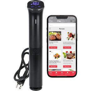 iVide 2.0 WiFi Sous Vide Cooker – Precision Immersion Circulator, 1200W, 0.1°C Accuracy, App Recipes, Quiet Operation, 30L Capacity in Saudi Arabia