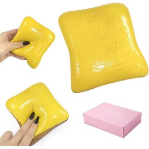 Sticky Bread Squishy Toys, a Slow-Rising Fidget for Stress Relief & Focus | Fun Kawaii Desk Accessory for Adults & Teens (Pink) in Saudi Arabia