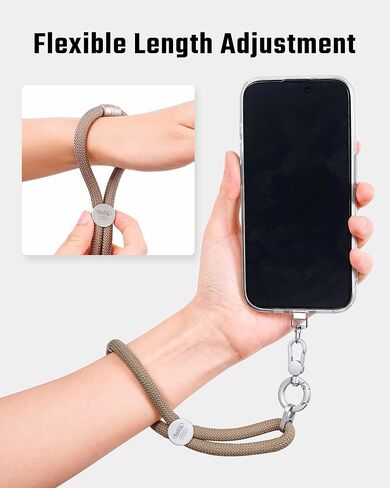 حزام معصم KeyUnity KH00 قابل للتعديل مع خيارين للمشبك، سلك طول DIY للاستخدام اليومي بدون استخدام اليدين in Kuwait