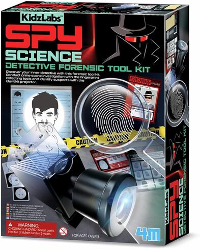 4M KidzLabs Detective Forensic Tool Kit (1 Pc.) - Perfect STEM Learning, Mystery Play & More in Kuwait