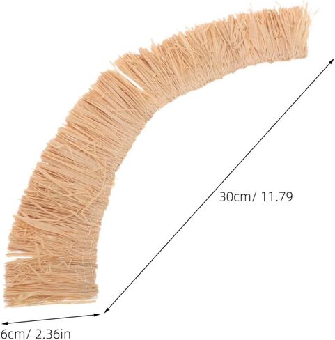 SEWACC 3PCS Miniature Artificial Thatch Roll - DIY Tiny Hay Roofs and Model Straw Bales Roofing for Micro Landscape and Architecture Models in Saudi Arabia