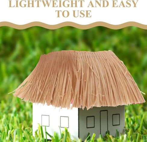 SEWACC 3PCS Miniature Artificial Thatch Roll - DIY Tiny Hay Roofs and Model Straw Bales Roofing for Micro Landscape and Architecture Models in Saudi Arabia