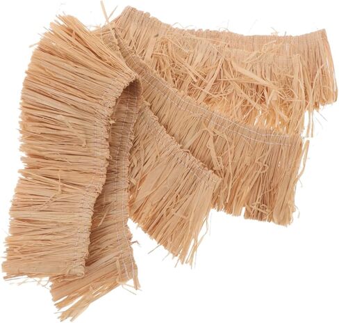 SEWACC 3PCS Miniature Artificial Thatch Roll - DIY Tiny Hay Roofs and Model Straw Bales Roofing for Micro Landscape and Architecture Models in Saudi Arabia