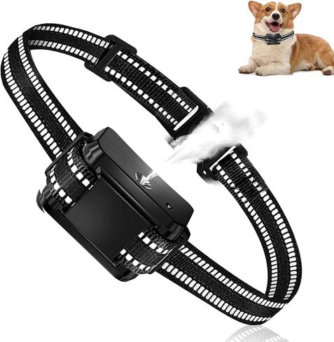 Citronella Bark Collar, Citronella Spray Dog Collar for Dogs Level 2 Sensitivity Adjustable Spray Collar, Safer Spray Training Dog Collar Suitable for All Types of Dogs in Saudi Arabia