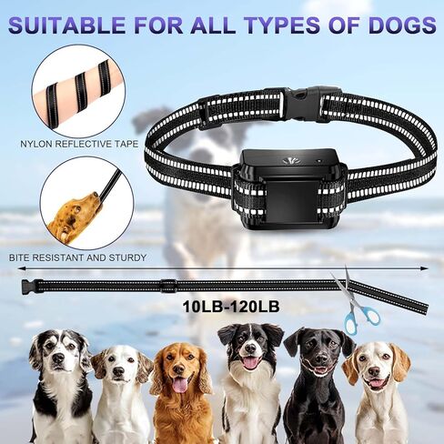 Citronella Bark Collar, Citronella Spray Dog Collar for Dogs Level 2 Sensitivity Adjustable Spray Collar, Safer Spray Training Dog Collar Suitable for All Types of Dogs in Saudi Arabia