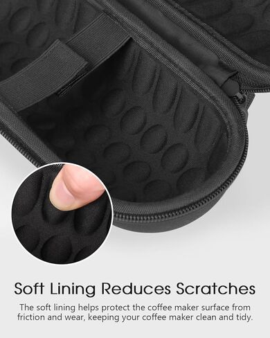 حقيبة سفر JISHAHS صلبة من مادة EVA لجهاز OXO Brew Rapid Brewer، حقيبة حمل واقية مع بطانة ناعمة مضادة للخدش، سحاب ناعم، حقيبة تخزين محمولة للسفر والتخييم والمكتب in Kuwait