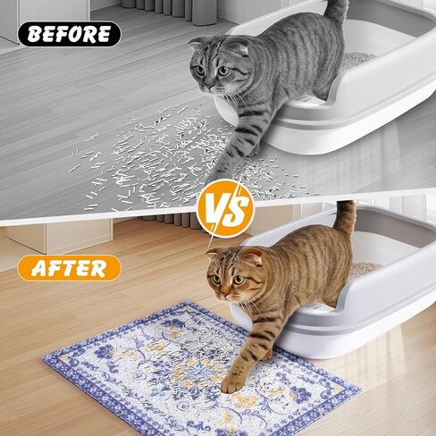 ondware Cat Litter Mat 20 x 15 in, Waterproof Non-Slip, Washable in Saudi Arabia
