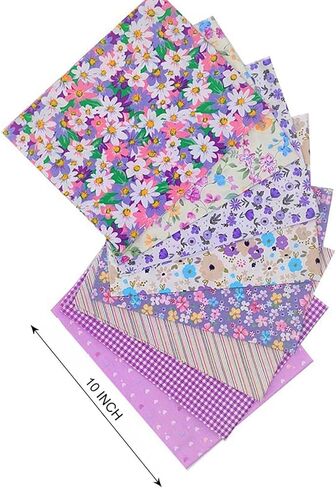32Pcs 10x10Inch Sewing Supplies Purple Fabric by The Yard,Pink Canvas Patches in Saudi Arabia