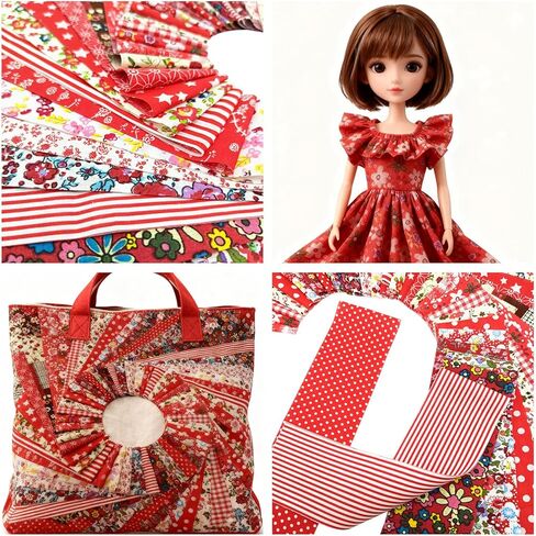 40 قطعة من شرائط نسيج جيلي رول لخياطة اللحف والحرفية والخياطة، حزم شرائط قطنية مقطوعة مسبقًا مقاس 2.65 × 20 بوصة، قماش جيلي رول زهور حمراء للبطانية والمفروشات وديكور المنزل في العطلات وصناعة المحفظة in Kuwait