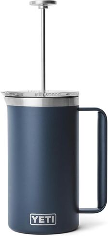 YETI Rambler 34 oz. French Press Coffee Maker, with GroundsControl Filter, Navy in Saudi Arabia