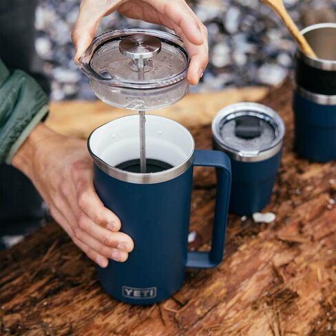 YETI Rambler 34 oz. French Press Coffee Maker, with GroundsControl Filter, Navy in Saudi Arabia