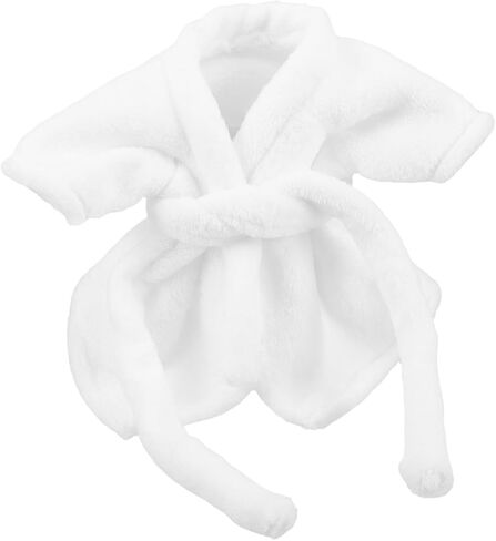 Wakauto Doll Bathrobe & Sleepwear Set for 8-12 inch Stuffed Animals | Plush Bear Robe, Cotton Kimono for Rag Dolls & Mini Bears | Bathtub Toy & Dress Up Costume Favor in Saudi Arabia