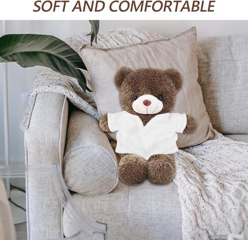 Wakauto Doll Bathrobe & Sleepwear Set for 8-12 inch Stuffed Animals | Plush Bear Robe, Cotton Kimono for Rag Dolls & Mini Bears | Bathtub Toy & Dress Up Costume Favor in Saudi Arabia