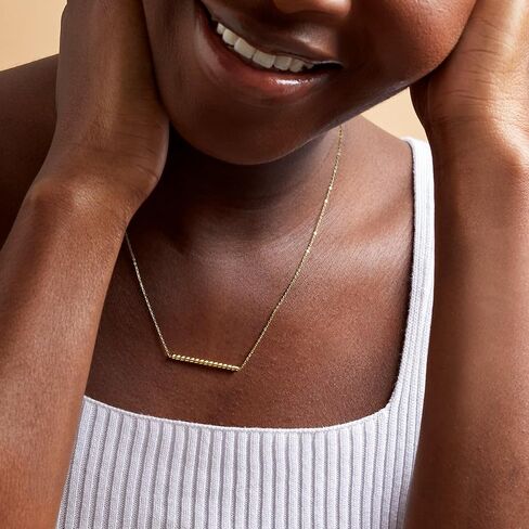 Pure Collection by Ross-Simons Italian 14kt Yellow Gold Twisted Bar Necklace in Saudi Arabia