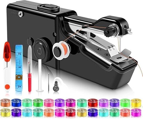 Mini Sewing Machine with Accessory Kit, Lightweight and Easy Operated Cordless Handheld Sewing Machines for Beginners, Portable Sewing Machine for Home Quick Repairing and Stitch Handicrafts in Kuwait