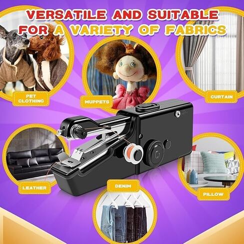Mini Sewing Machine with Accessory Kit, Lightweight and Easy Operated Cordless Handheld Sewing Machines for Beginners, Portable Sewing Machine for Home Quick Repairing and Stitch Handicrafts in Kuwait