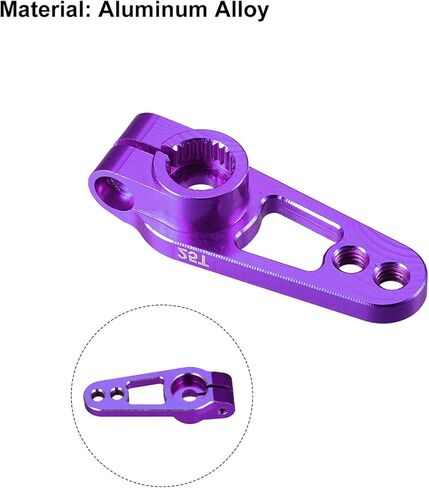 Generic 25T Servo Horn Arm Aluminum Alloy Purple for RC Cars Universal Accessories Parts in Saudi Arabia