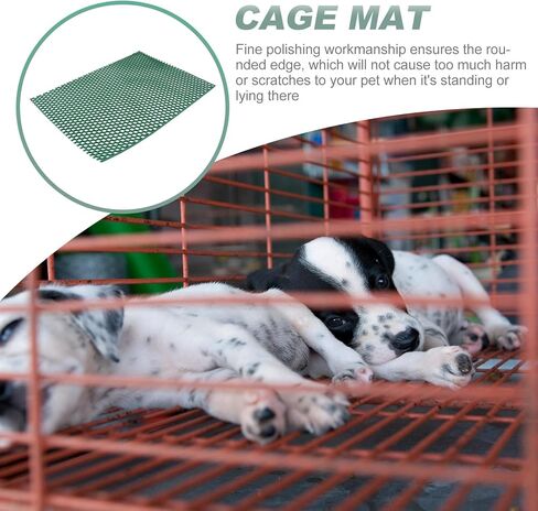 Luxshiny Dog Cage Pad and Pet Cage Base Pad Waterproof Drainage Mat 30X45Cm Green Pet Feet Mat for Kennel Floor and Dog Crates in Saudi Arabia