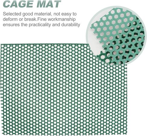 GANAZONO Pet Cage Base Pad Dog Cage Drain Pad Green 30X45Cm Crate Mat for Dog Kennel Floor Cleaning Accessory in Saudi Arabia