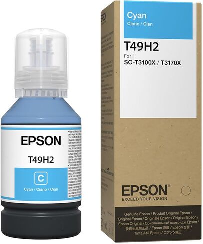 Epson T49H 140ml 4-Color Ink Bottle Bundle for SureColor T3170x Printer in Saudi Arabia
