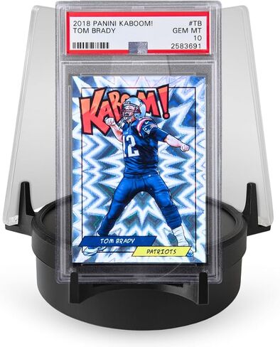 Rotating Sports Card Display Stand for Graded Slabs, One-Touches, Top Loaders – 360° Turntable - PSA, BGS, SGC, TCG – Adjustable Speed – Card Holder Gift for Collectors (Fits 1 Card) in Saudi Arabia