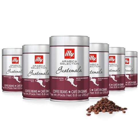 illy Whole Bean Coffee, Classico Medium Roast, 100% Arabica, Premium Italian Coffee, Ideal for Espresso, Drip, Moka and French Press Brewing, 8.8oz, 6 Pack in Saudi Arabia