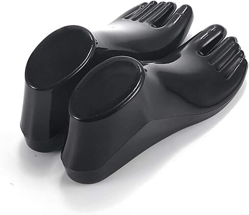 1 Pair Mannequin Foot Sock Display Ankle Bracelet Mold Shoes Support Foot Model for Jewelry Ankle Chain Shoes Socks, Black, 22X9CM in Saudi Arabia