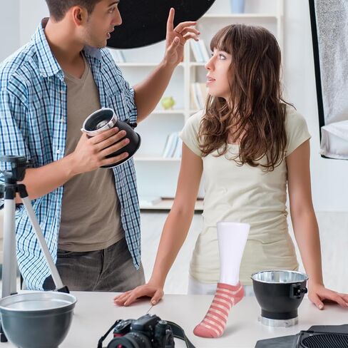 DOITOOL 2 قطعة عارضة أزياء القدم للجوارب، عرض جورب عرض القدم للمجوهرات سوار الكاحل الوقوف، الإناث وهمية أقدام الكاحل نموذج تخزين العفن لمتجر بيع بالتجزئة in Kuwait