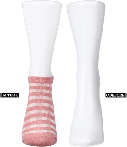 DOITOOL 2 قطعة عارضة أزياء القدم للجوارب، عرض جورب عرض القدم للمجوهرات سوار الكاحل الوقوف، الإناث وهمية أقدام الكاحل نموذج تخزين العفن لمتجر بيع بالتجزئة in Kuwait