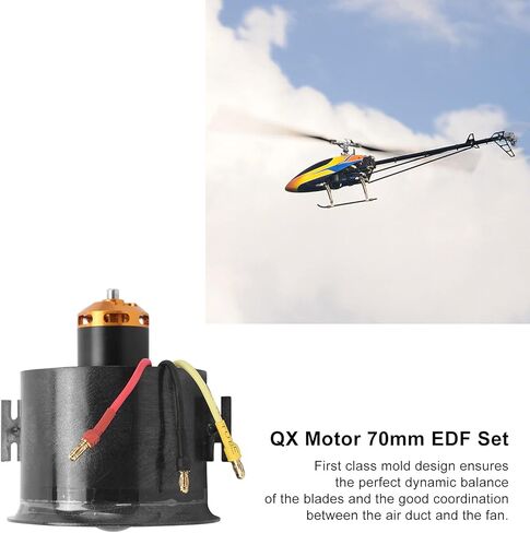 محرك بدون فرشاة 70 مم EDF 3500KV، مجموعة مروحة مجاري الهواء EDF عالية الأداء مع 6 مروحة مجاري الهواء لطائرة RC in Saudi Arabia