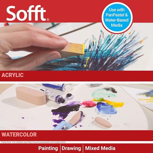 Sofft Artist Tools by GOLDEN, Sofft Knife & 5 Covers - Round (No. 1), Professional Artist Pastels in Saudi Arabia
