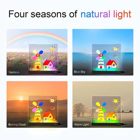 لوحة رسم مضيئة من Lumiboard لهدايا عيد الميلاد للأطفال، لوحات مسح جافة من الأكريليك مع ضوء، هدية رسم للفتيات المراهقات، مع 4 أوضاع و7 أقلام ألوان و6 صور نمطية in Kuwait