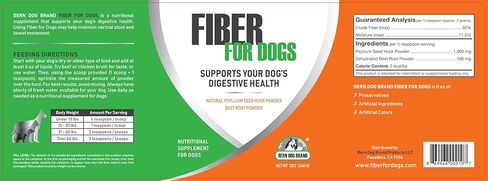 Fiber for Dogs Psyllium Seed Husk Powder & Dehydrated Beet Root Powder Aids a Number of Intestinal Disorders in Dogs Including Diarrhea, Constipation & Anal Gland Issues. Available in 6 and 12 oz. in Saudi Arabia