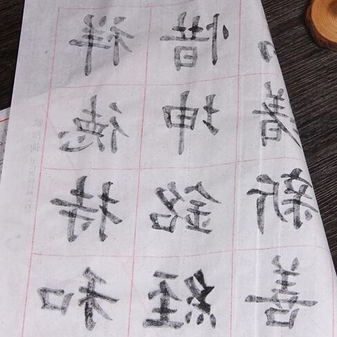 أوراق ممارسة الخط الصيني من NUOBESTY للمبتدئين 30 قطعة من ورق نسخ الكتابة اليدوية على الطراز الأوروبي مقاس 18.11 × 13.77 بوصة مصنف تتبع كتابة الفرشاة للمراهقين والبالغين in Kuwait