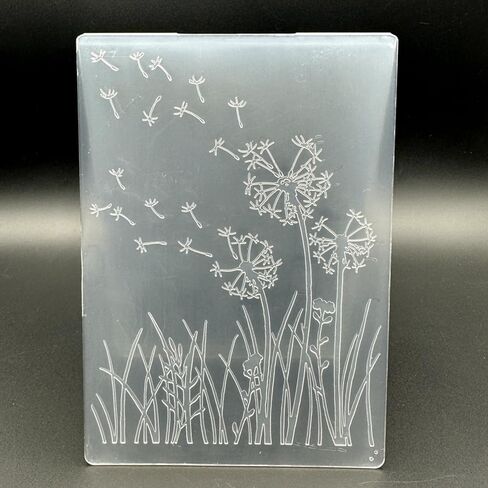 3D Plastic Embossing Folder Template Dandelion Texture A6 Size for Card Making DIY Scrapbooking Paper Crafting Handmade Crafts Scrapbooking Arts Supplies Scrapbook Decor in Saudi Arabia
