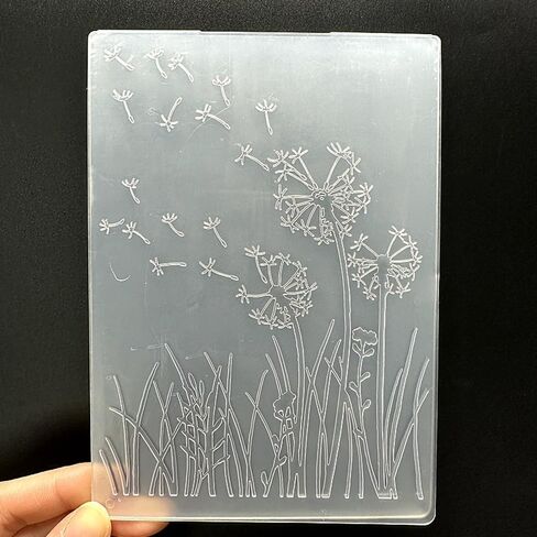 3D Plastic Embossing Folder Template Dandelion Texture A6 Size for Card Making DIY Scrapbooking Paper Crafting Handmade Crafts Scrapbooking Arts Supplies Scrapbook Decor in Saudi Arabia