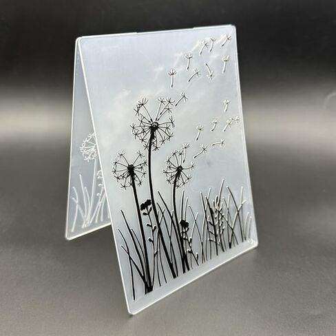 3D Plastic Embossing Folder Template Dandelion Texture A6 Size for Card Making DIY Scrapbooking Paper Crafting Handmade Crafts Scrapbooking Arts Supplies Scrapbook Decor in Saudi Arabia