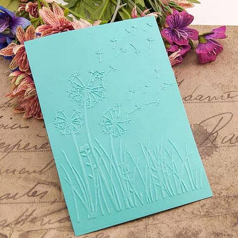 3D Plastic Embossing Folder Template Dandelion Texture A6 Size for Card Making DIY Scrapbooking Paper Crafting Handmade Crafts Scrapbooking Arts Supplies Scrapbook Decor in Saudi Arabia