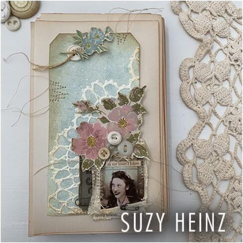 Tim Holtz Sizzix 3D Texture Fades Damask, Quilted and Doily, Bundle of 3 Embossing Folders (665733, 665734, 665735) in Kuwait